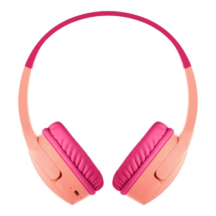 Belkin SoundForm Mini Wireless On-Ear Headphones for Kids Pink product image