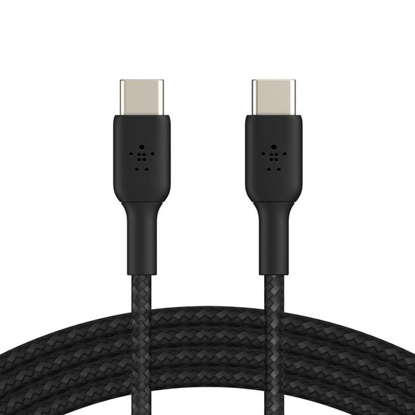 Belkin BoostCharge Braided USB-C to USB-C Cable 60W 1m Black product image