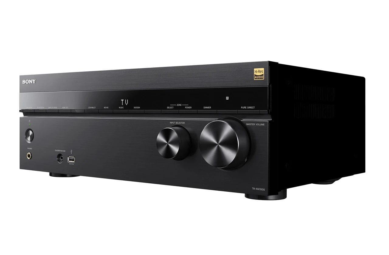 Sony TA-AN1000 7.2ch 8K AV Amplifier - Black - front panel detail