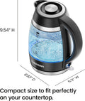 Chefman Fast-Boil 1.8L Electric Glass Kettle | RJ11-18-CTI-UK