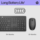 HP 230 Wireless Keyboard and Mouse Combo Set, 2.4 GHz Wireless USB-A Nano Receiver| 18H24AA-DP HP Keyboard Euronics Ireland