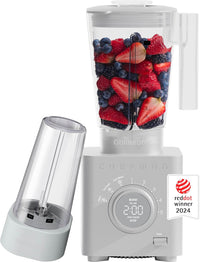 Chefman Obliterator 1380W 48oz Power Blender with Travel Jar - Concrete | RJ27-T1-TJ-CONCRETE