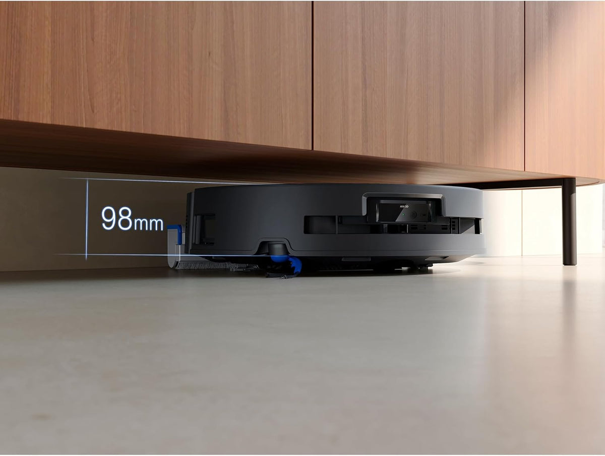 Ecovacs DEEBOT T80 OMNI - Black - 98 mm slim body cleaning under a cabinet