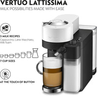 De’Longhi Nespresso Vertuo Lattissima Coffee Machine, White