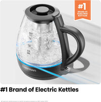 Chefman Fast-Boil 1.7L Electric Kettle with Tea Infuser | RJ11-17-GMRL-TI