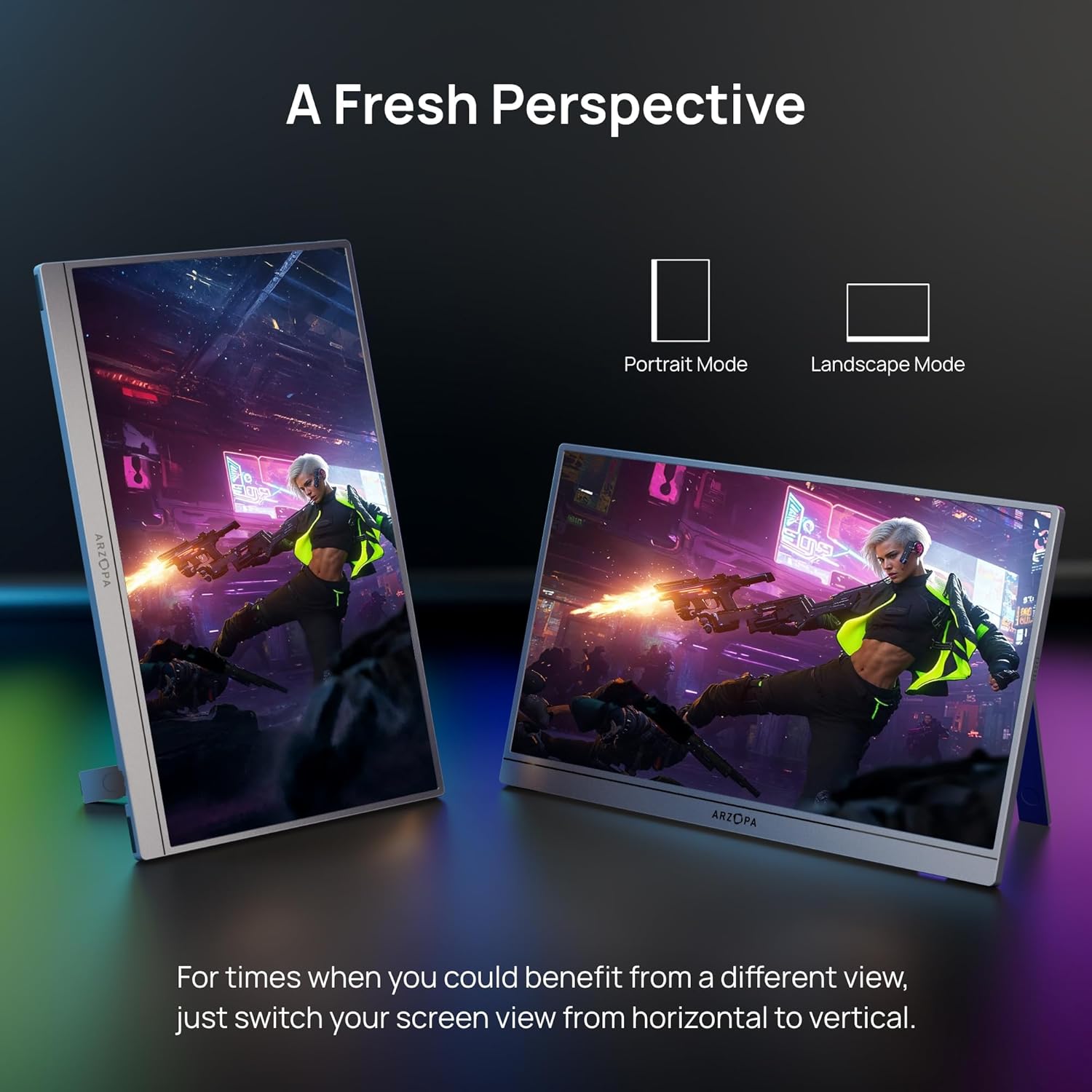 ARZOPA Z3FC 16.1" 180Hz 2.5K QHD Portable Gaming Monitor | Z3FC
