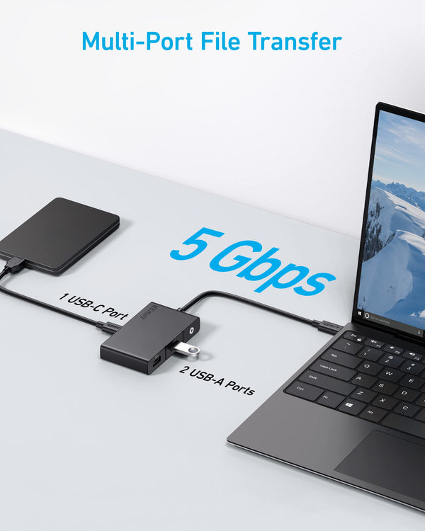 Anker 332 USB-C Hub 5-in-1 4K HDMI Black | A8356H11