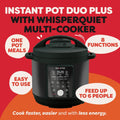 Instant Pot WhisperQuiet 9‑in‑1 Multi‑Cooker – 6 L Smart Pressure Cooker
