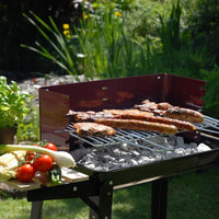 Landmann Wagon Charcoal BBQ with Wooden Shelves | 566 Landmann Outdoor Grill Euronics Ireland