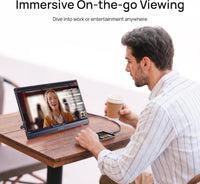 ARZOPA Z1C 16.1" FHD Portable Monitor with Built-in Kickstand | Z1C