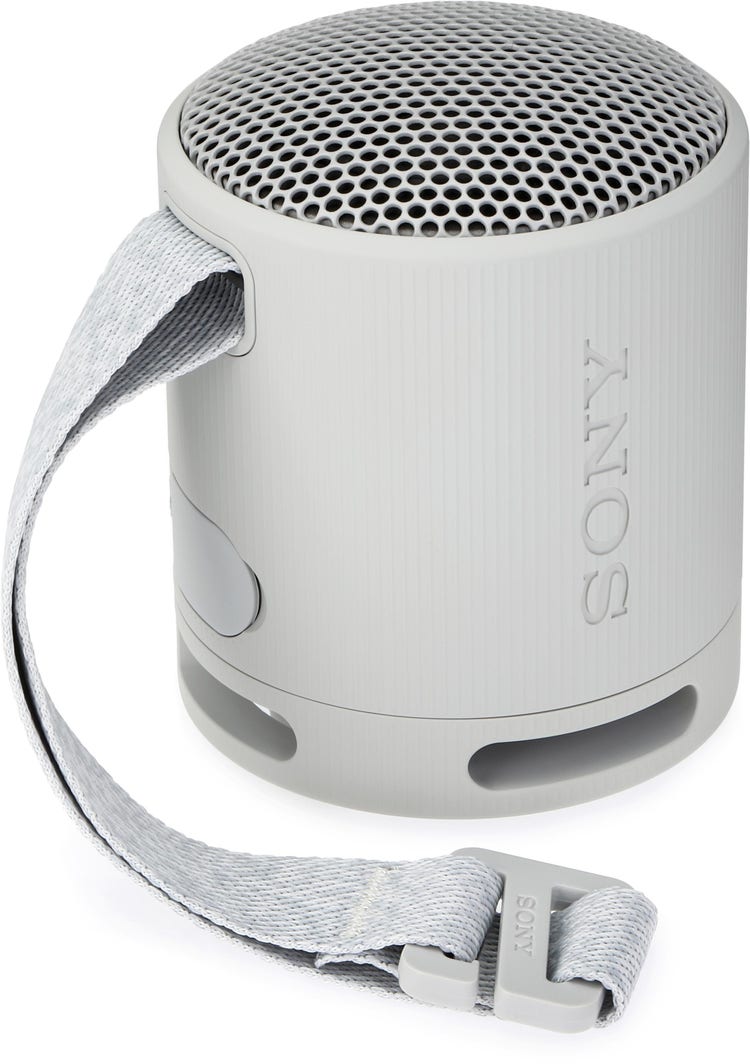 Sony SRS-XB100 Portable Bluetooth Speaker - Light Grey - alternate product view