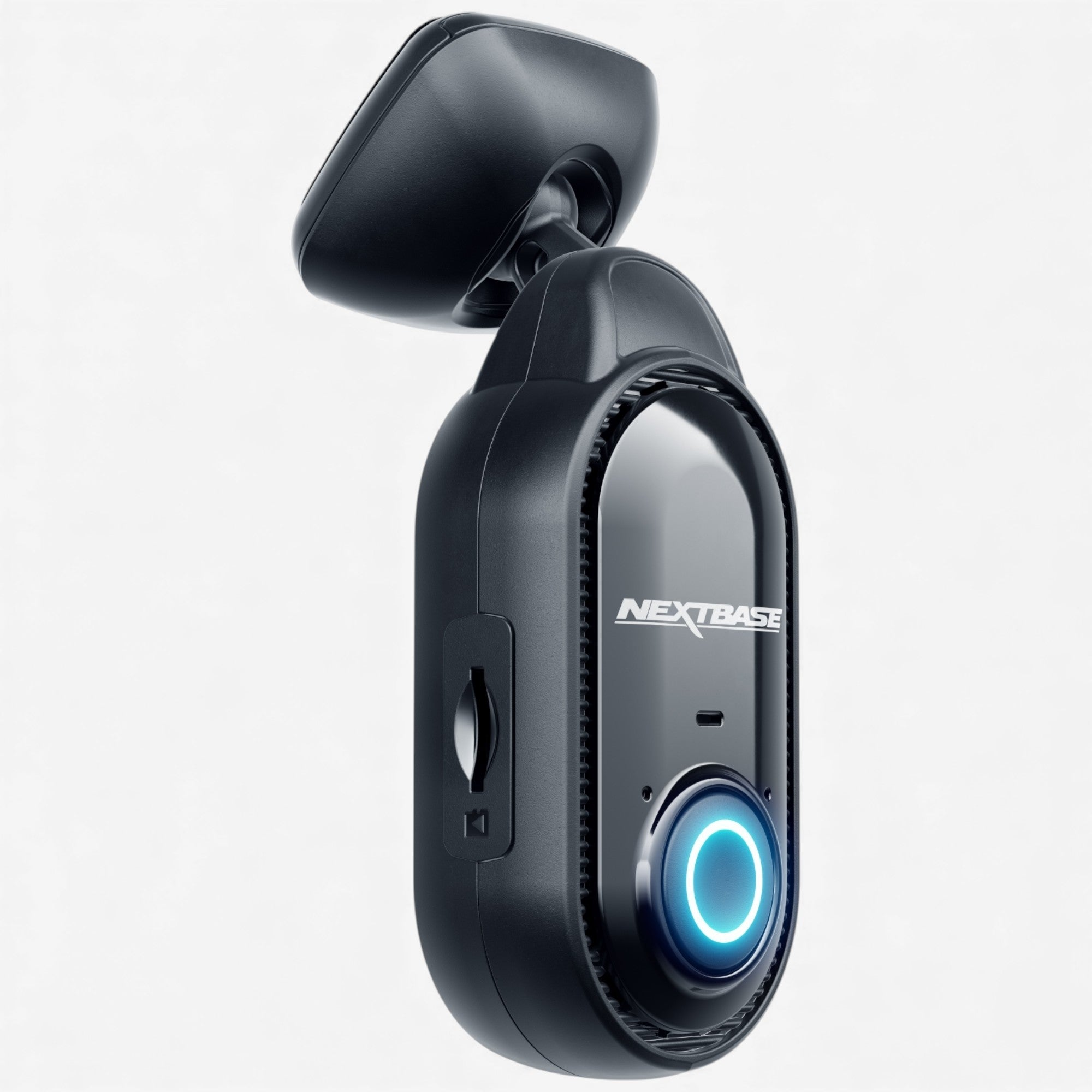 Nextbase Piqo 1K dash cam angled rear and side view