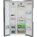 Beko Freestanding American Style Fridge Freezer with HarvestFresh™ Black Steel| ASD2442VPZ Beko Fridge Freezer Euronics Ireland