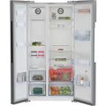 Beko Freestanding American Style Fridge Freezer with HarvestFresh™ Black Steel| ASD2442VPZ Beko Fridge Freezer Euronics Ireland