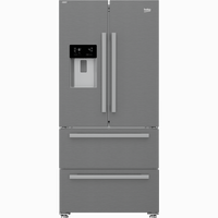 Beko Freestanding American Style Fridge Freezer with HarvestFresh™ Stainless Steel | GNE460520DVPX Beko American Fridge Freezer Euronics Ireland