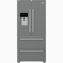 Beko Freestanding American Style Fridge Freezer with HarvestFresh™ Stainless Steel | GNE460520DVPX Beko American Fridge Freezer Euronics Ireland