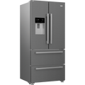 Beko Freestanding American Style Fridge Freezer with HarvestFresh™ Stainless Steel | GNE460520DVPX Beko American Fridge Freezer Euronics Ireland