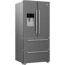 Beko Freestanding American Style Fridge Freezer with HarvestFresh™ Stainless Steel | GNE460520DVPX Beko American Fridge Freezer Euronics Ireland
