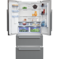 Beko Freestanding American Style Fridge Freezer with HarvestFresh™ Stainless Steel | GNE460520DVPX Beko American Fridge Freezer Euronics Ireland