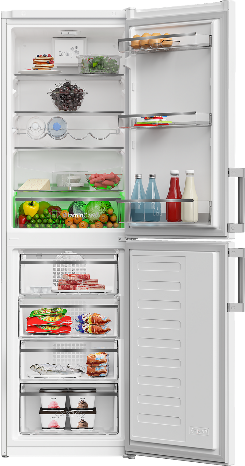 Blomberg Frost Free Combi Fridge Freezer with VitaminCare+ White | KGM4574V