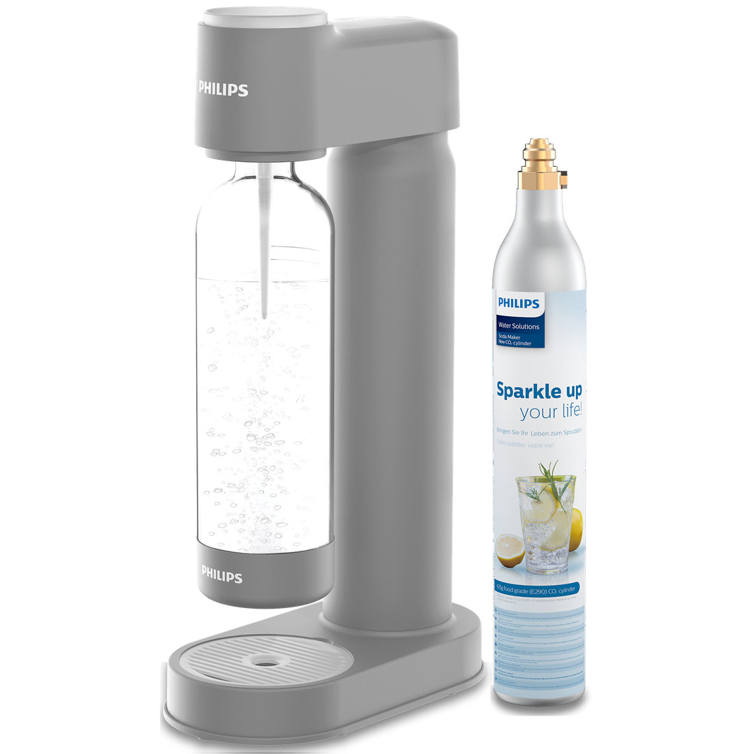 Philips GoZero Soda Maker - Grey | ADD4901GR/10 Philips Water Carbonator Euronics Ireland