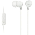 Sony MDR-EX15AP Wired In-Ear Earphones with Microphone - White - earphones and inline control view