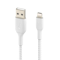 Belkin BoostCharge Pro Braided USB-A to Lightning Cable 1m White product image