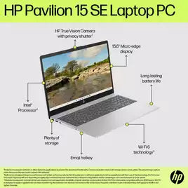 HP 15.6" Core i3-N305 8GB 512GB SSD FHD Win 11 Home Silver | BM2W8EA