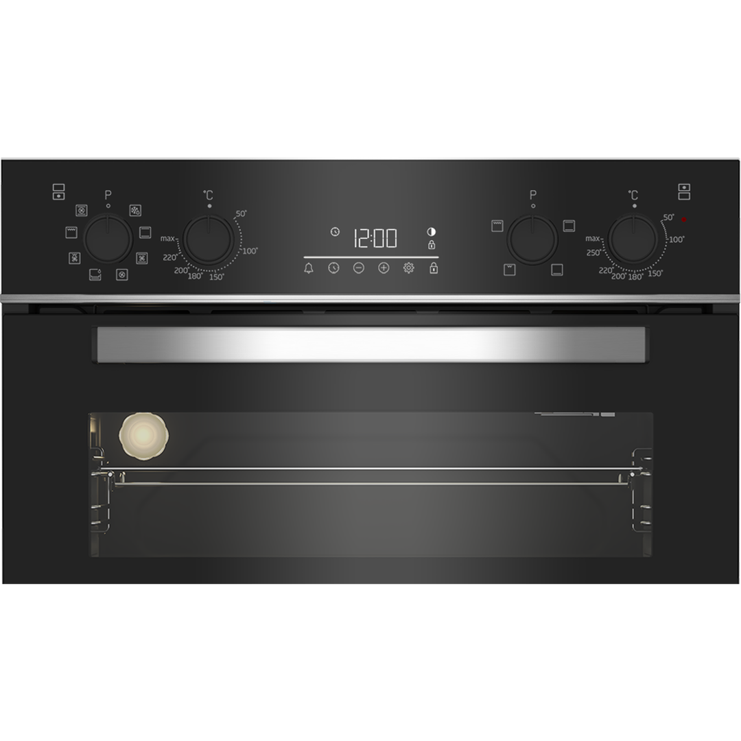 Beko 60cm Built-in High Specification RecycledNet™ Double Oven | BBDM243BOC Beko Oven Euronics Ireland