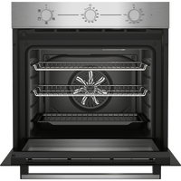 Beko AeroPerfect™ 60cm Built-in RecycledNet™ Single Fan Oven | BBIF16100X Beko Oven Euronics Ireland