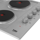 Beko 60cm Sealed Plate Hob with Side Knob Controls | HIBE64101X Beko Hob Euronics Ireland