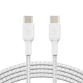 Belkin BoostCharge Braided USB-C to USB-C Cable 60W 1m White product image