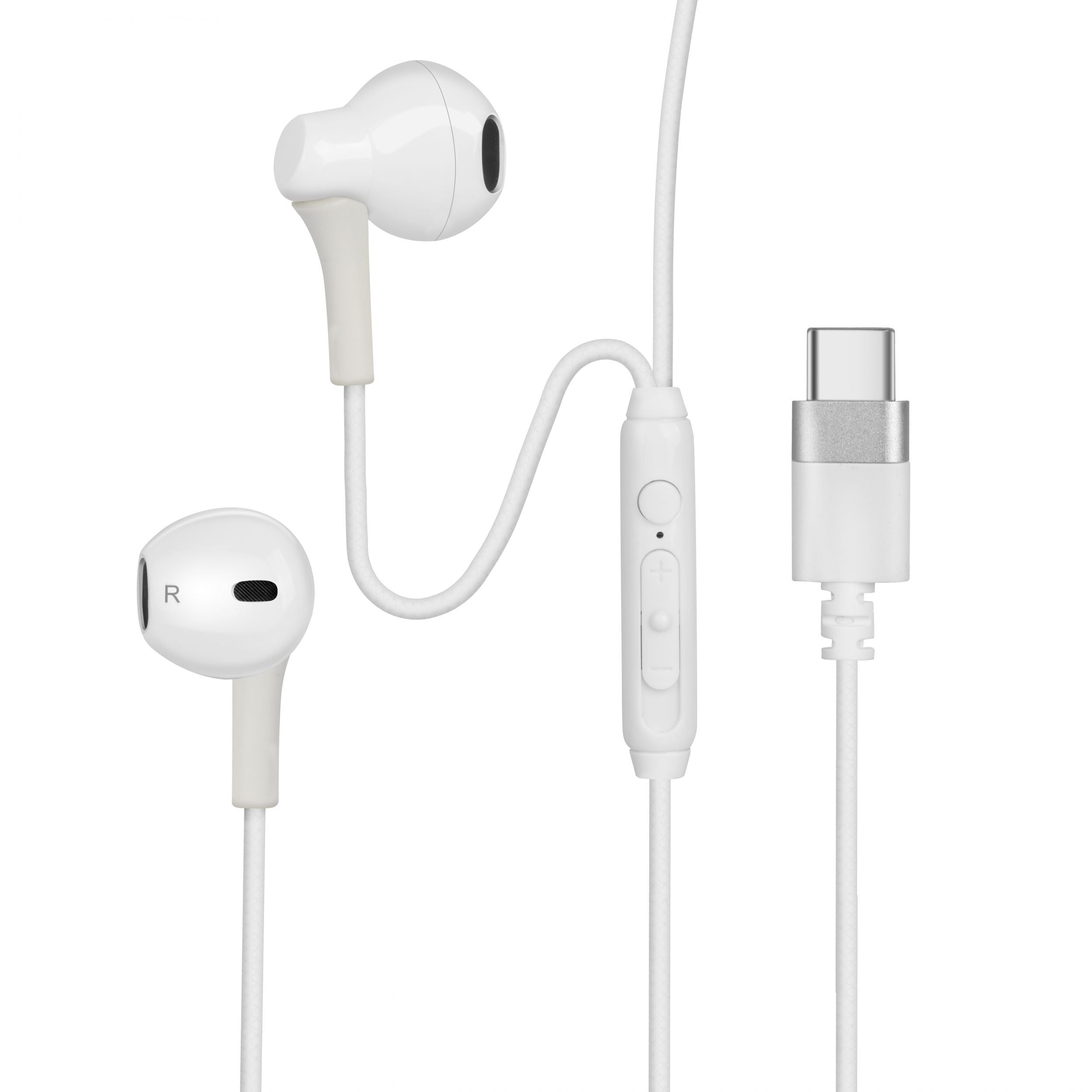 Groov-e Digital Buds USB-C Wired Earphones White - official product image
