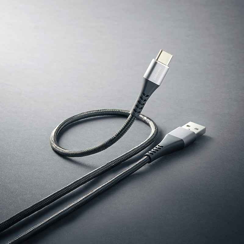 Intenso A315C USB-A to USB-C Nylon Cable 1.5m 60W - Black - view 2