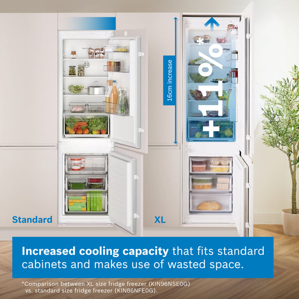 Bosch Series 2 290L Built-In Frost Free Fridge Freezer | KIN96NSE0G