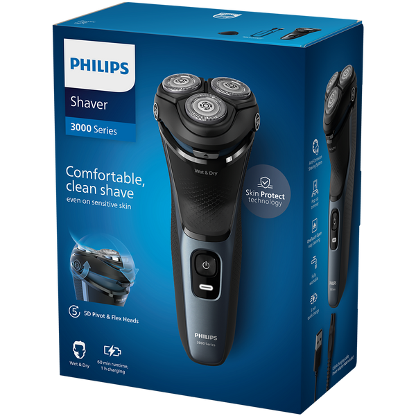 Philips Shaver Series 3000 Wet & Dry Electric Shaver | S3144/00