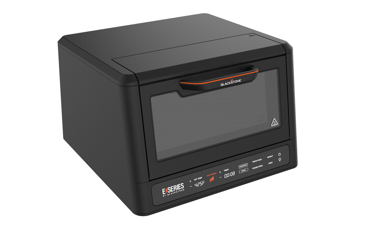 Blackstone E-Series Electric Pizza Oven and Air Fryer Combo - Black - front view, door