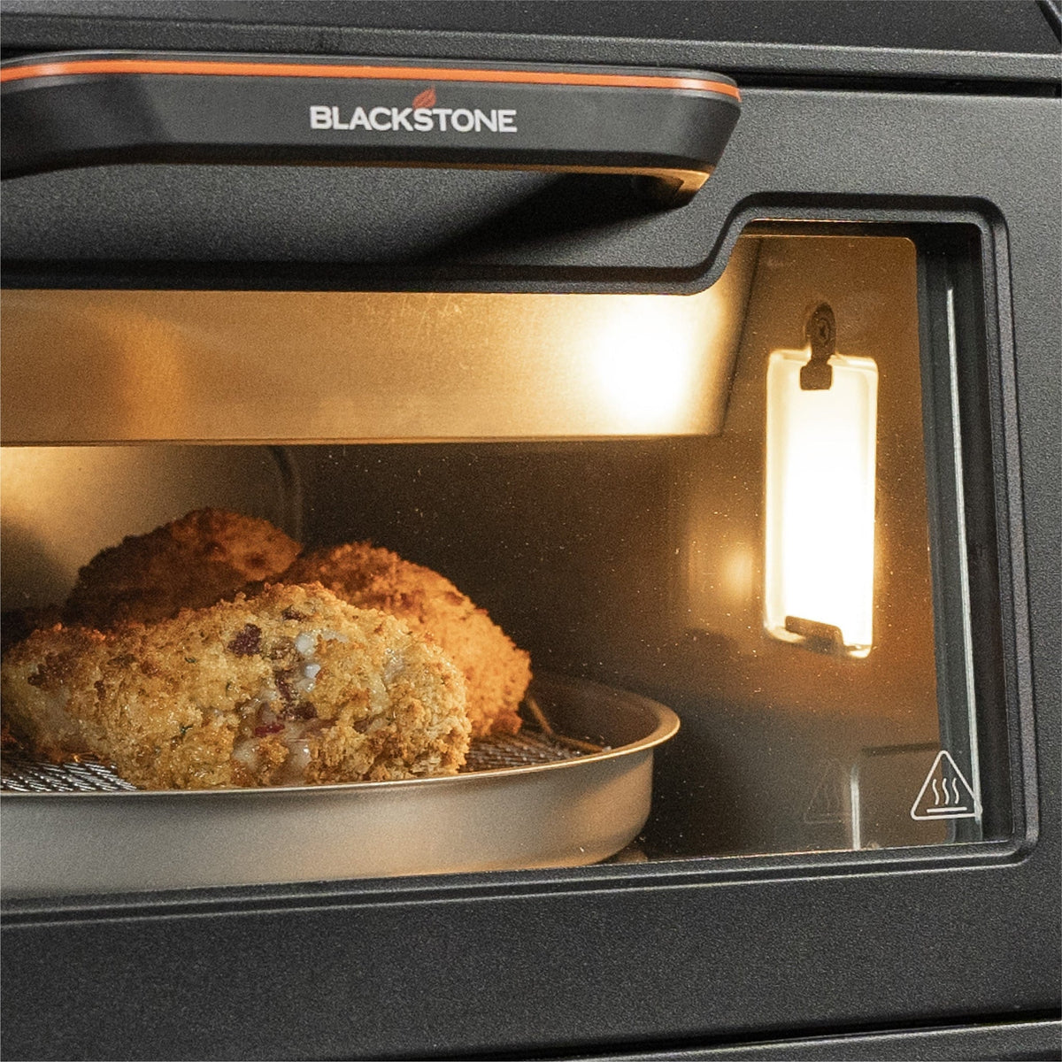 Blackstone E-Series Electric Pizza Oven and Air Fryer Combo - Black - chicken in the air fryer tray