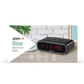 Groov-e Rise FM Alarm Clock Radio Black - official product image