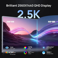 ARZOPA Z3FC 16.1" 180Hz 2.5K QHD Portable Gaming Monitor | Z3FC