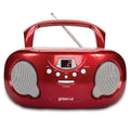 Groov-e Original Boombox CD Player with AM/FM Radio Red - official product image