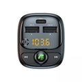 Groov-e Bluetooth FM Transmitter with USB-A and USB-C Charging Black - official product image