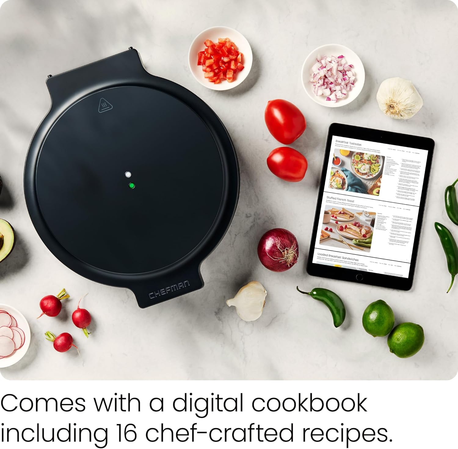 Chefman Everything Maker 30cm Electric Multi-Cooker | RJ58-EM-MIDNIGHT-UK