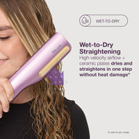 Shark SilkiPro Ceramic Hair Straightener & Dryer | HT401UKPU