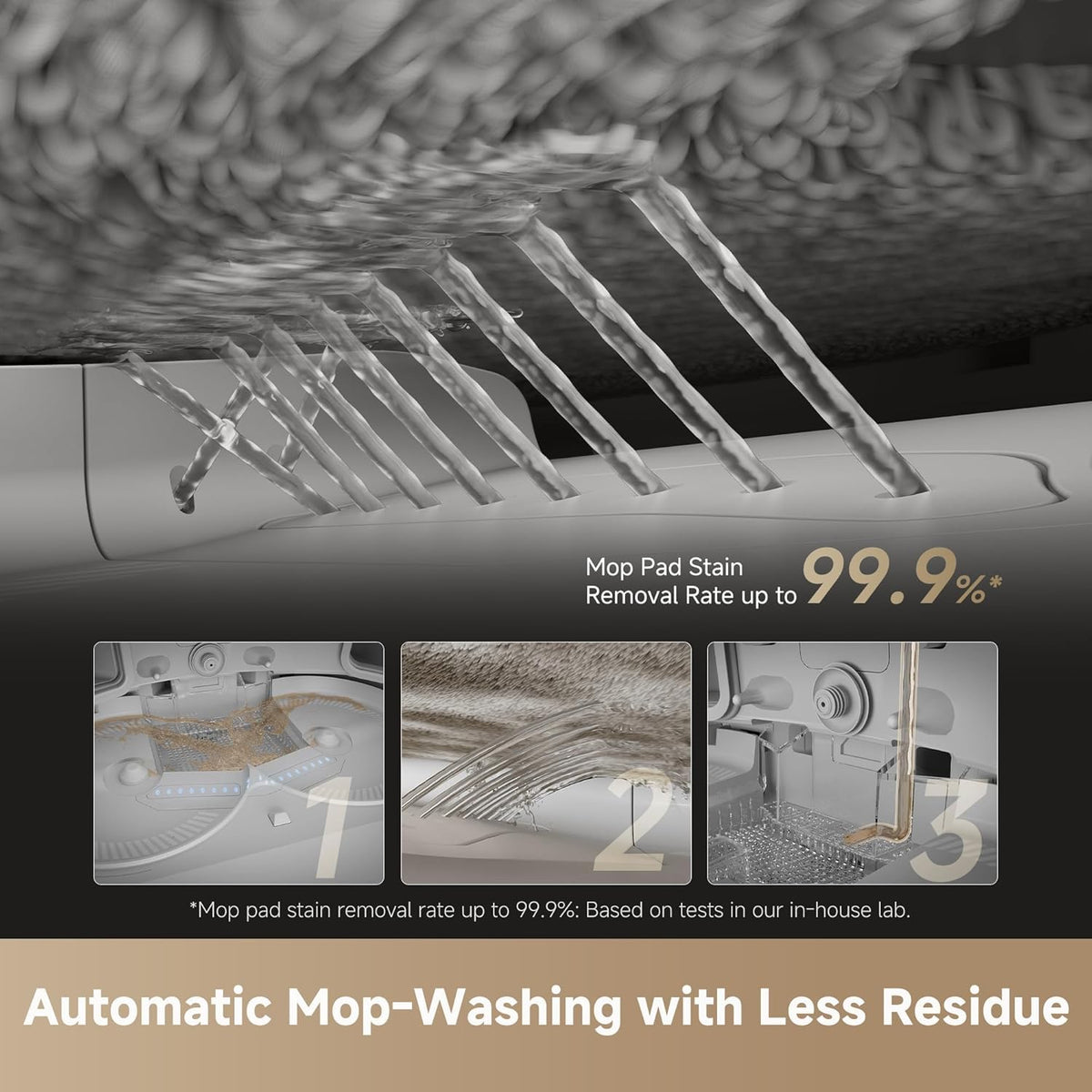 Dreame X50 Ultra Complete - White - automatic mop washing in the base station