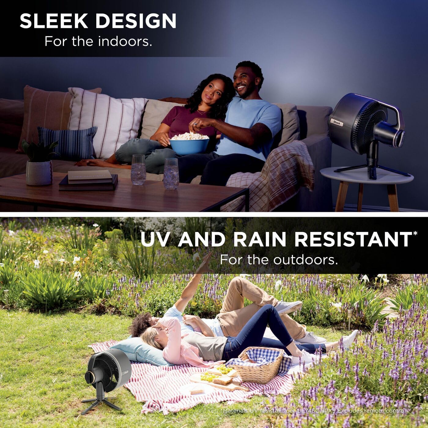 Shark FlexBreeze Pro Mist Cordless Indoor & Outdoor Fan with Outdoor Misting System | FA300UK