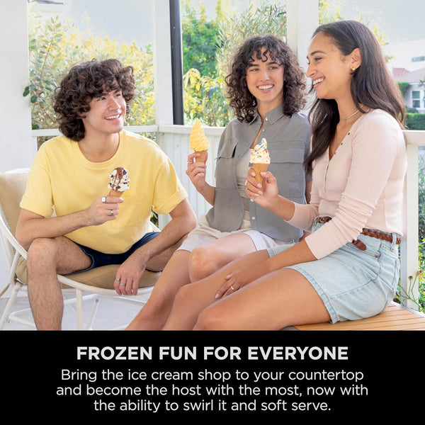 Ninja Swirl by CREAMi 13‑in‑1 Soft Serve & Ice Cream Maker | NC701UK