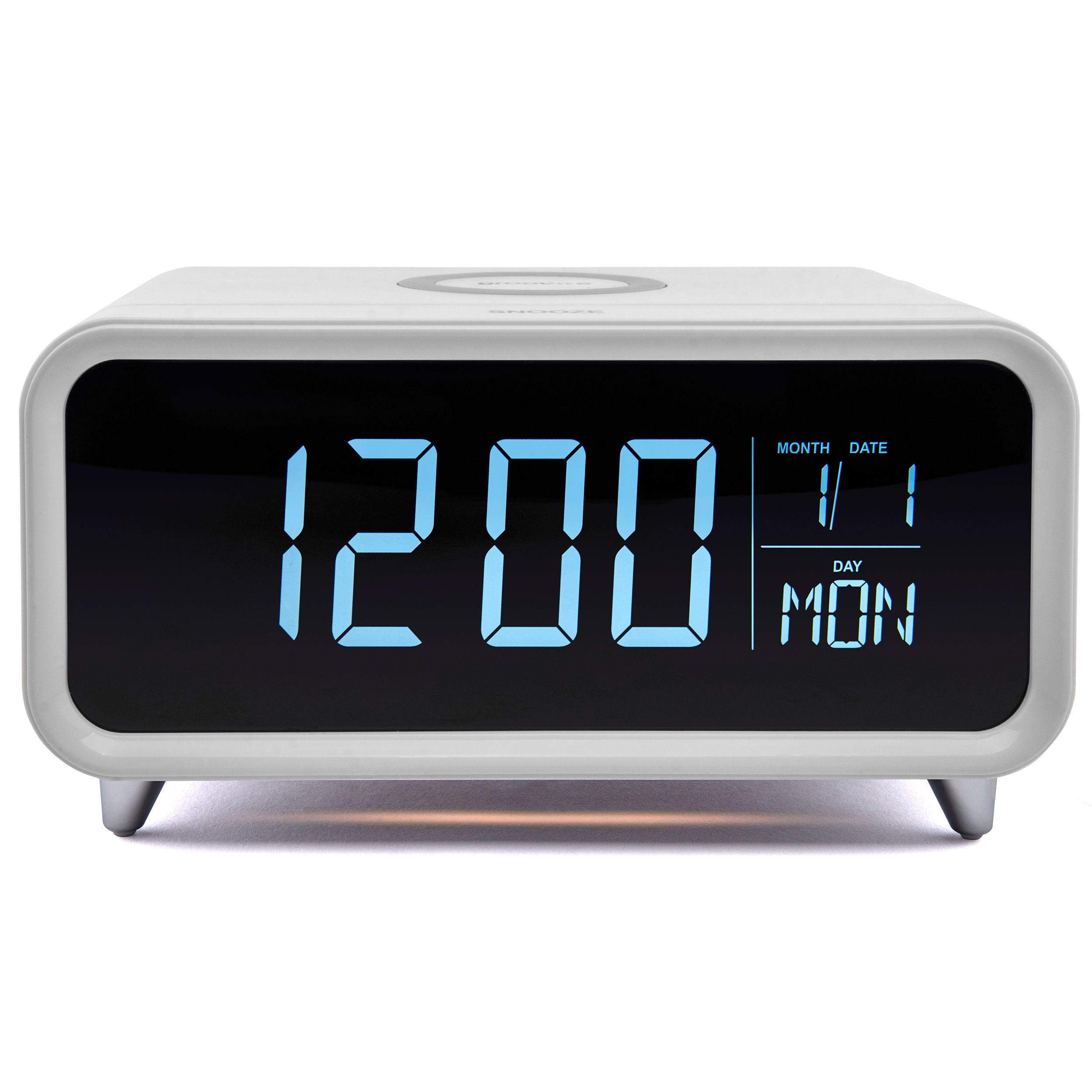 Groov-e Atlas II Bluetooth Alarm Clock Radio Black - official product image