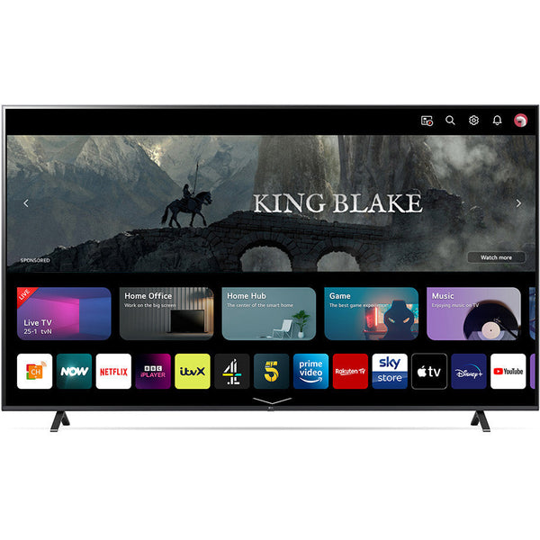 LG UR78 86" 4K UHD LED Smart TV - Black | 86UR78006LB.AEK