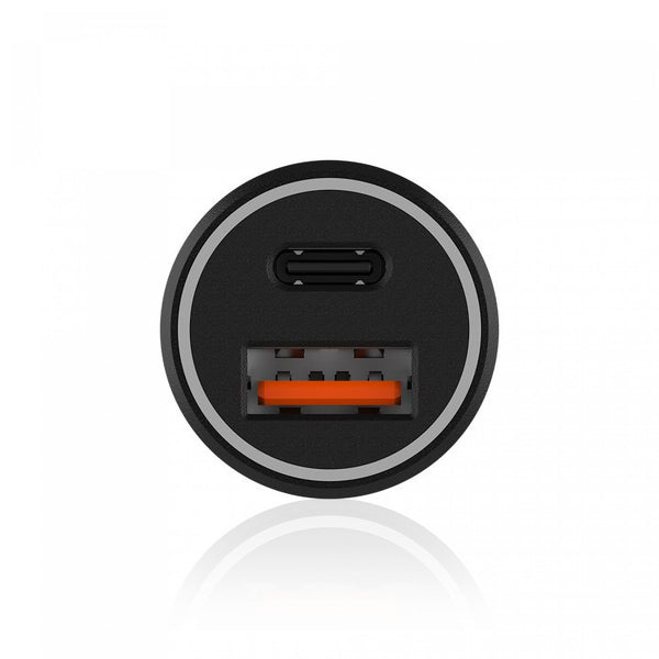 Groov-e USB-C and USB-A Car Charger 20W Black - official product image